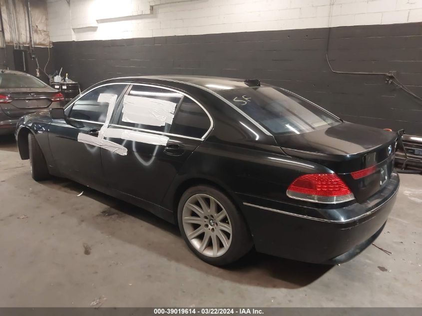 2005 BMW 745Li VIN: WBAGN63505DS60728 Lot: 39019614