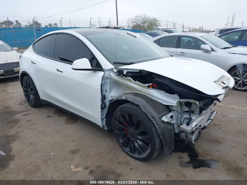 2022 TESLA MODEL Y PERFORMANCE DUAL MOTOR ALL-WHEEL DRIVE - 7SAYGDEF8NF485678