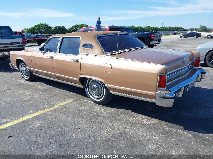 8Y82A956079       | 1978 LINCOLN CONTINENTAL