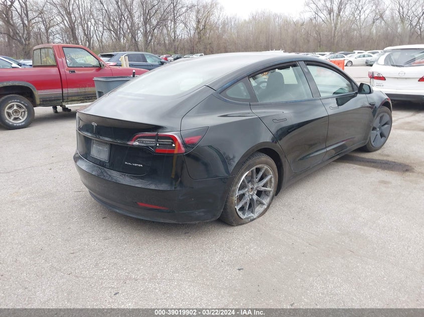VIN 5YJ3E1EB7NF272648 2022 TESLA MODEL 3
