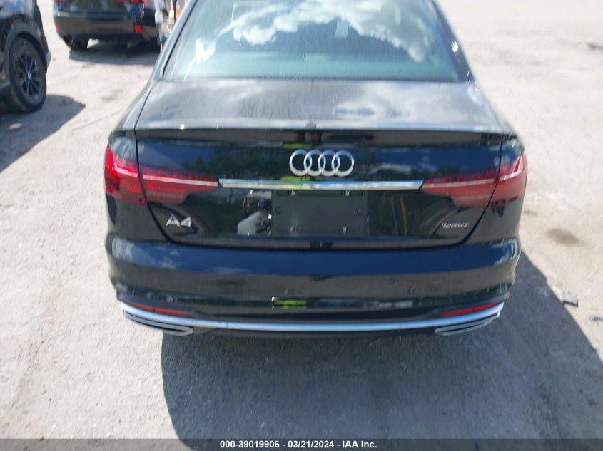 2023 Audi A4 Premium Plus 40 Tfsi Quattro S Tronic VIN: WAUBBAF46PA036179 Lot: 39019906