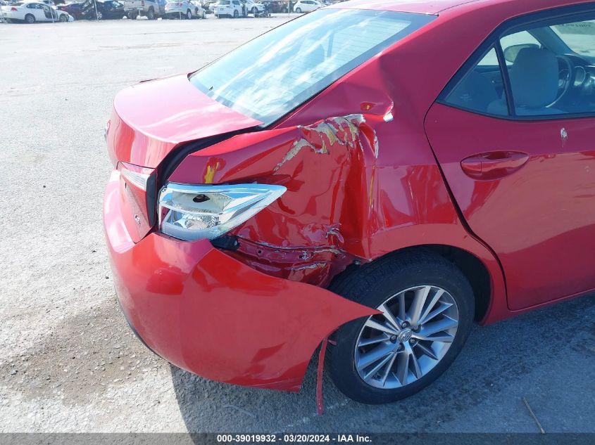 2015 TOYOTA COROLLA LE PLUS - 2T1BURHE1FC233675