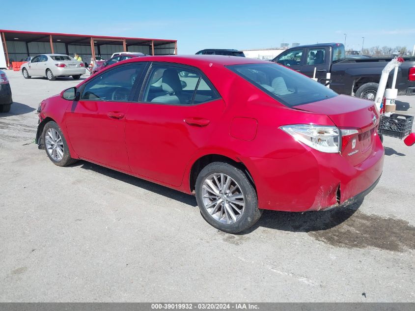 2015 TOYOTA COROLLA LE PLUS - 2T1BURHE1FC233675