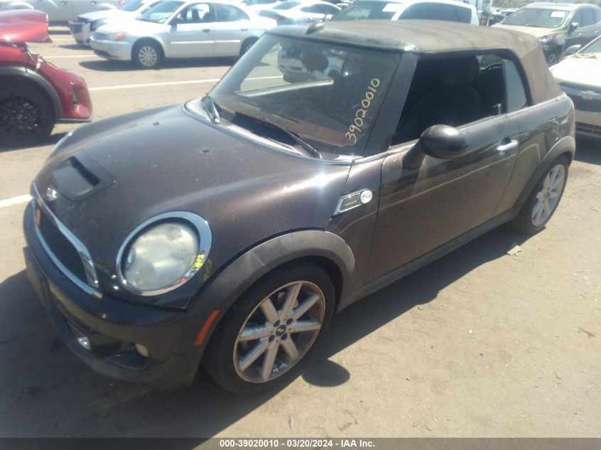 2013 Mini Convertible Cooper S VIN: WMWZP3C50DT705684 Lot: 39020010