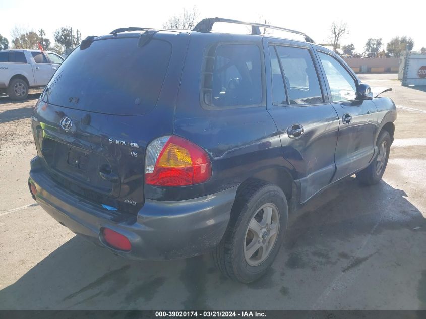 2004 Hyundai Santa Fe Gls VIN: KM8SC73D34U625607 Lot: 39020174