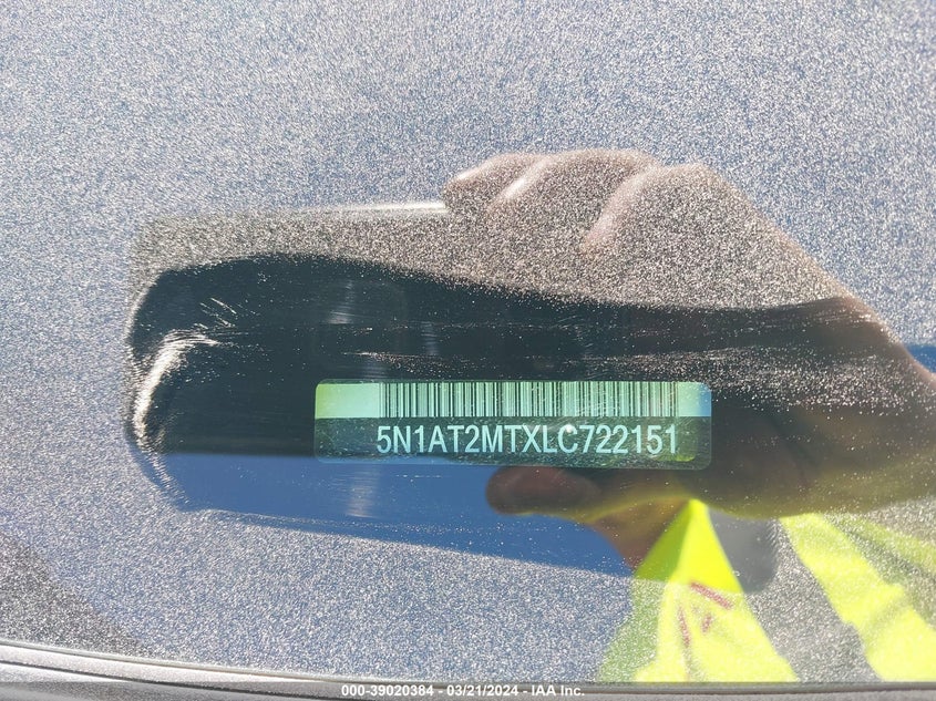 VIN 5N1AT2MTXLC722151 2020 NISSAN ROGUE S FWD