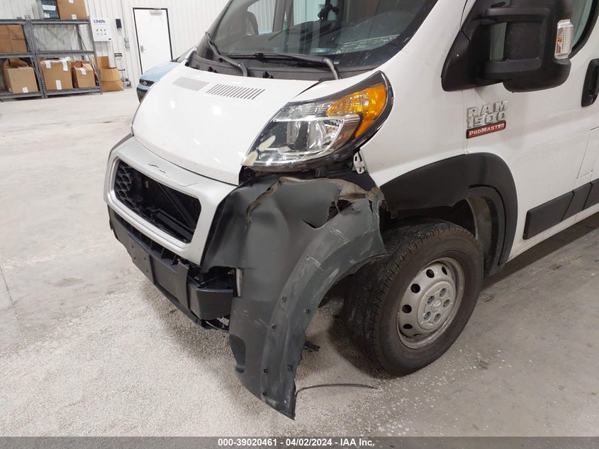 VIN 3C6TRVAG8LE138254 2020 RAM PROMASTER 1500 LOW ROOF 136 WB