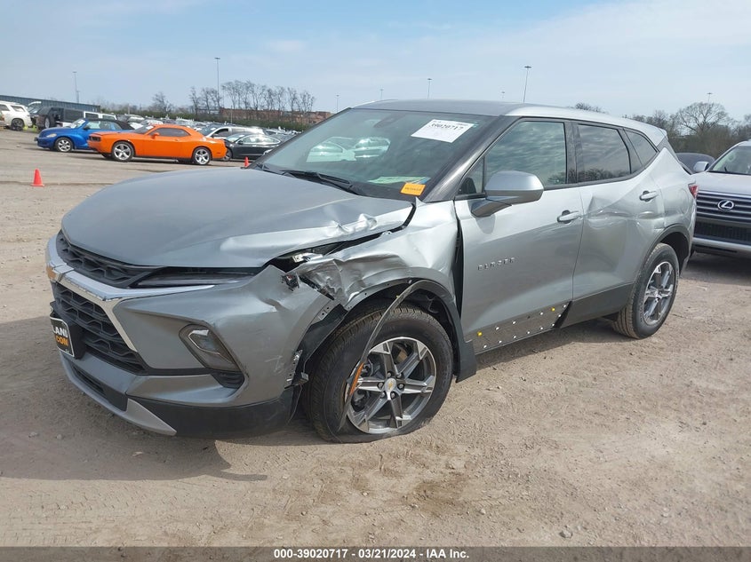 VIN 3GNKBCR45PS215779 2023 CHEVROLET BLAZER FWD 2LT