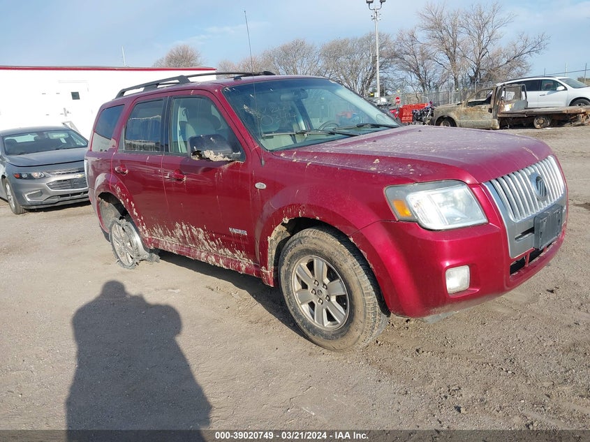 2008 Mercury Mariner I4 VIN: 4M2CU81Z38KJ23069 Lot: 39020749