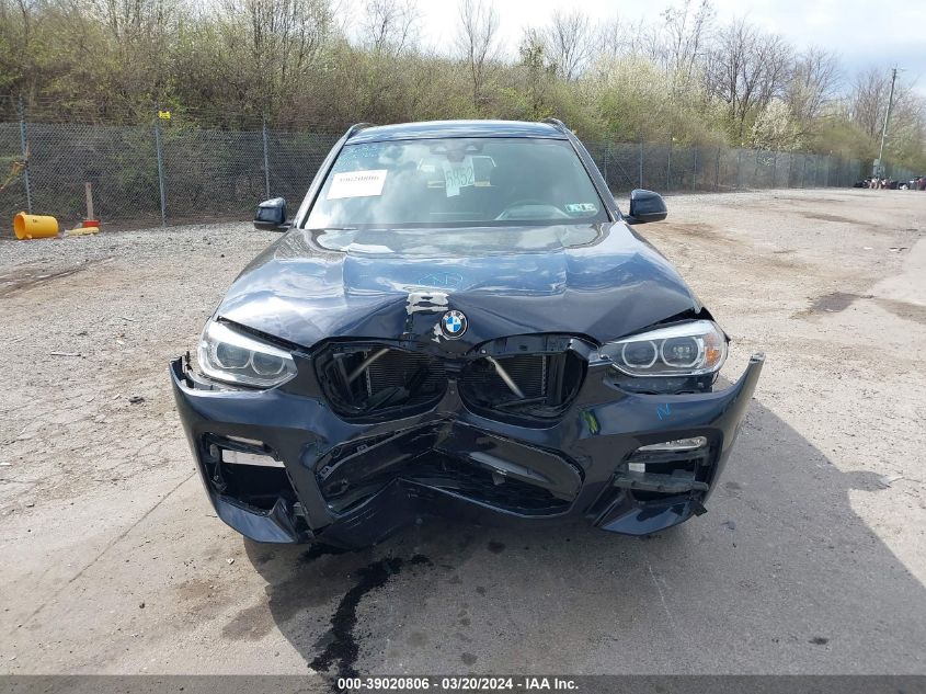 2019 BMW X3 xDrive30I VIN: 5UXTR9C5XKLP86114 Lot: 39020806