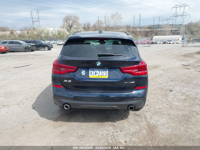 2019 BMW X3 XDRIVE30I - 5UXTR9C5XKLP86114