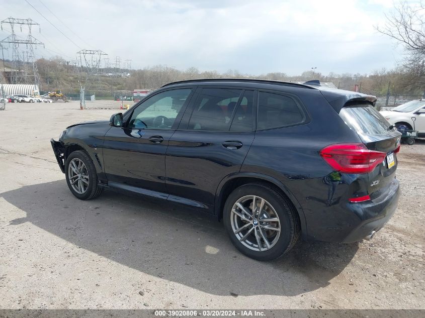 2019 BMW X3 xDrive30I VIN: 5UXTR9C5XKLP86114 Lot: 39020806