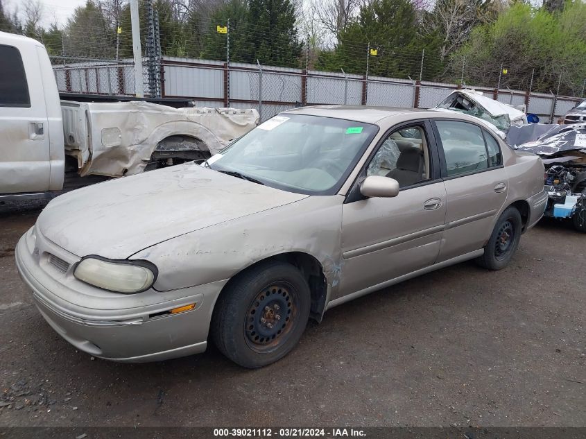 1999 Oldsmobile Cutlass Gl VIN: 1G3NB52J0X6339013 Lot: 39021112