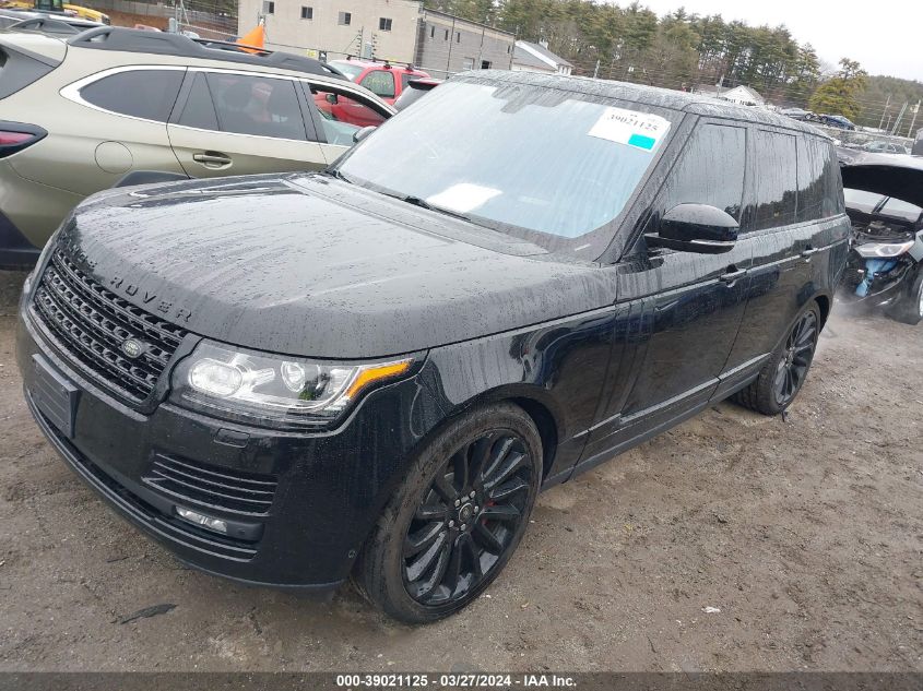 2016 Land Rover Range Rover 5.0L V8 Supercharged VIN: SALGS2EF6GA307106 Lot: 40355155