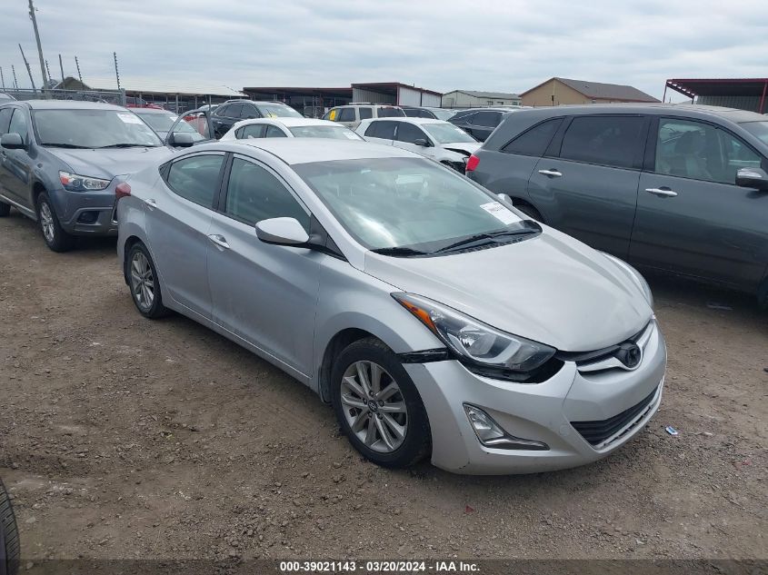 2014 Hyundai Elantra Se VIN: KMHDH4AE6EU170080 Lot: 39021143