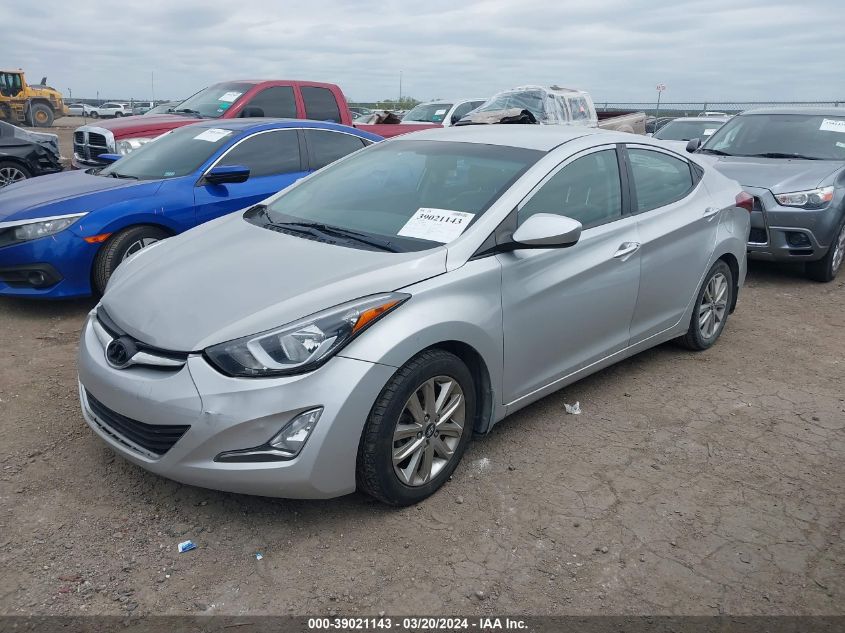 2014 Hyundai Elantra Se VIN: KMHDH4AE6EU170080 Lot: 39021143