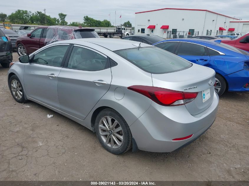 2014 Hyundai Elantra Se VIN: KMHDH4AE6EU170080 Lot: 39021143