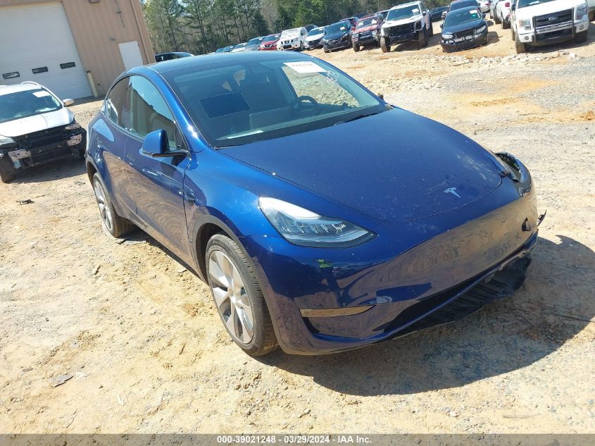 2022 TESLA MODEL Y LONG RANGE DUAL MOTOR ALL-WHEEL DRIVE - 7SAYGDEE3NF313873