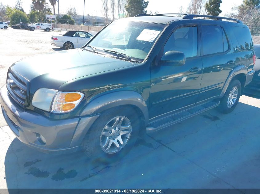 5TDZT34A03S156172 2003 Toyota Sequoia Sr5