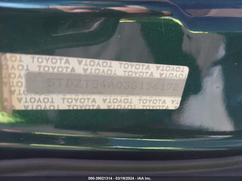 5TDZT34A03S156172 2003 Toyota Sequoia Sr5