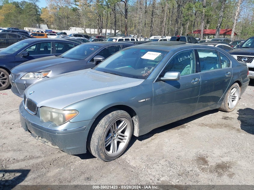 2005 BMW 760Li VIN: WBAGN83535DK11325 Lot: 39021423