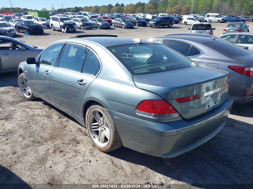 2005 BMW 760Li VIN: WBAGN83535DK11325 Lot: 39021423