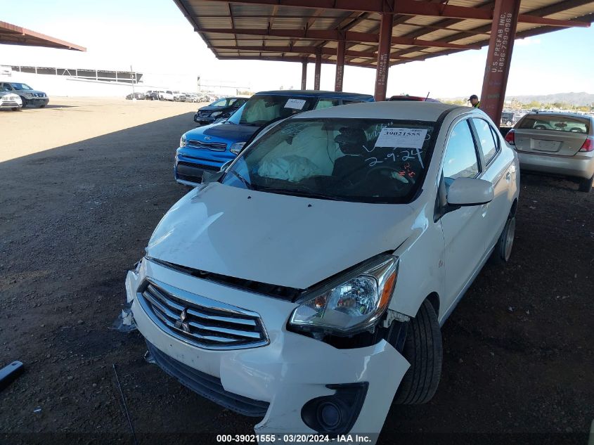 2019 Mitsubishi Mirage G4 Es VIN: ML32F3FJ7KHF13250 Lot: 39021555