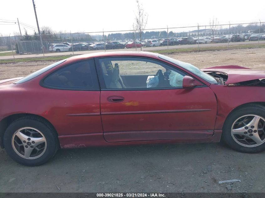 2001 Pontiac Grand Prix Gt VIN: 1G2WP12K51F251142 Lot: 39021825