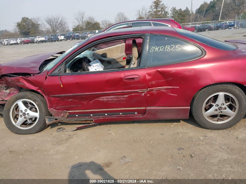 2001 Pontiac Grand Prix Gt VIN: 1G2WP12K51F251142 Lot: 39021825