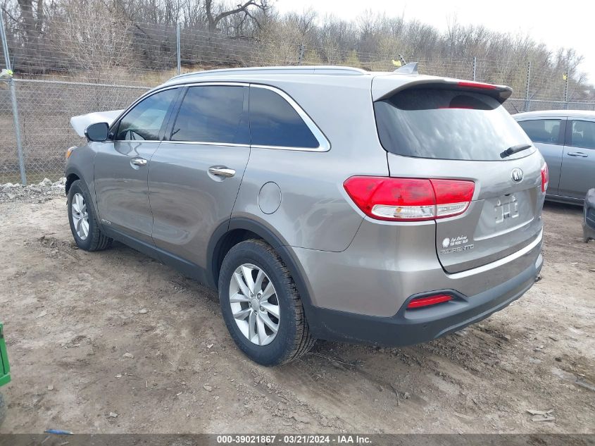 2017 Kia Sorento 3.3L Lx VIN: 5XYPGDA55HG205346 Lot: 39021867