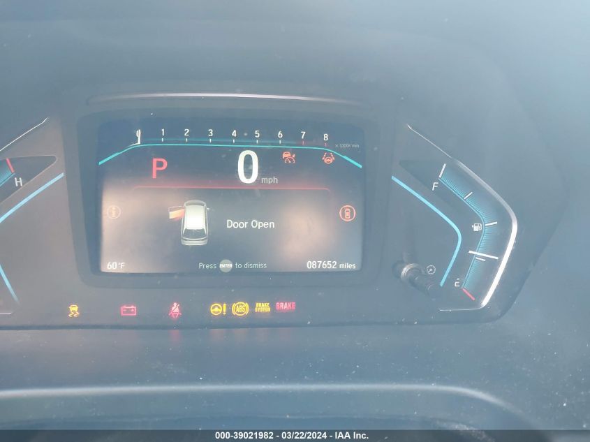 2022 Honda Odyssey Ex-L VIN: 5FNRL6H77NB059669 Lot: 39021982