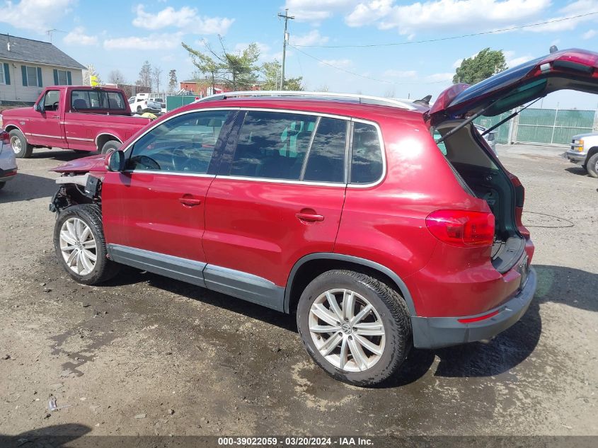 2014 Volkswagen Tiguan Sel VIN: WVGBV3AX9EW059782 Lot: 39022059