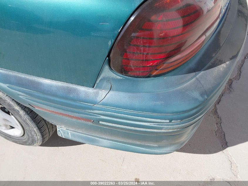 1996 Pontiac Grand Am Se VIN: 1G2NE52TXTM574005 Lot: 39022263