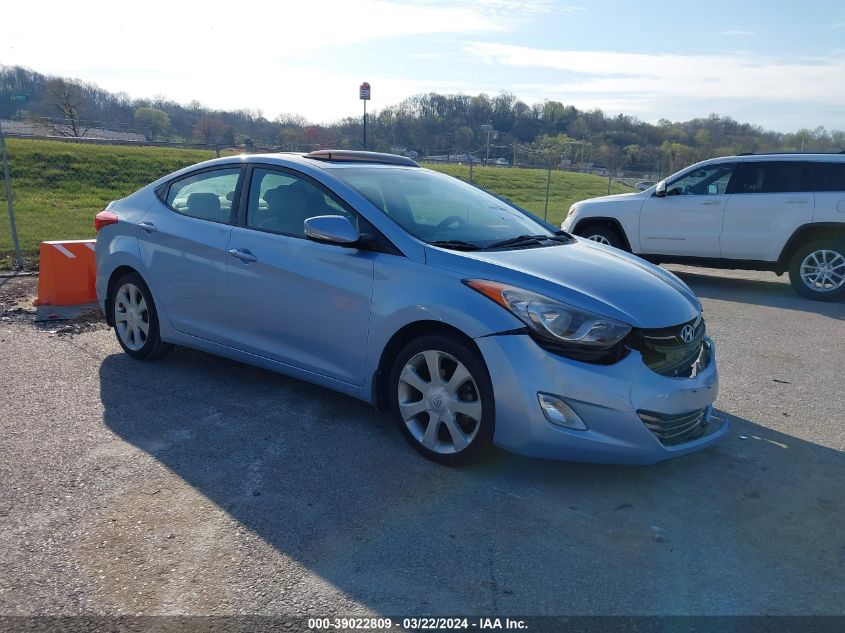 2013 Hyundai Elantra Limited VIN: KMHDH4AE1DU634326 Lot: 39022809