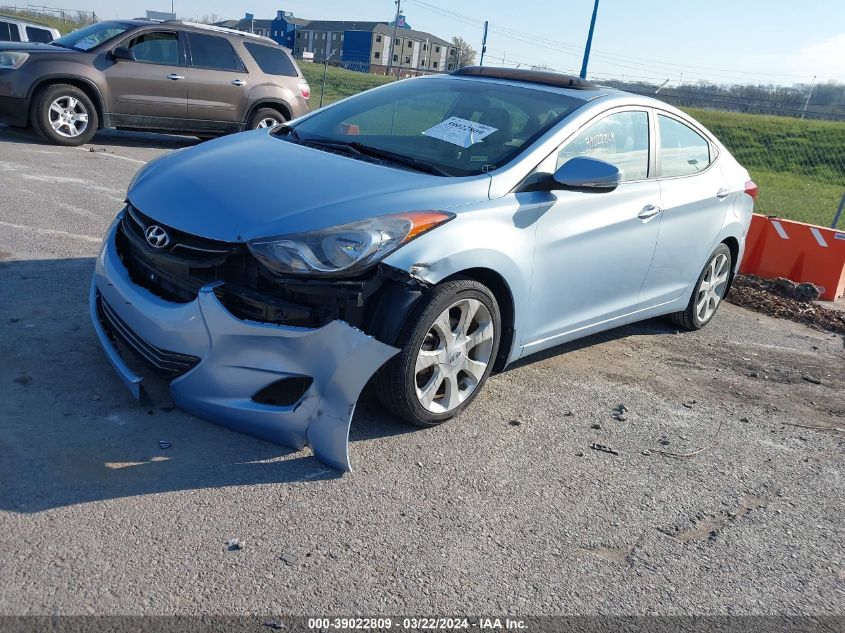 2013 Hyundai Elantra Limited VIN: KMHDH4AE1DU634326 Lot: 39022809