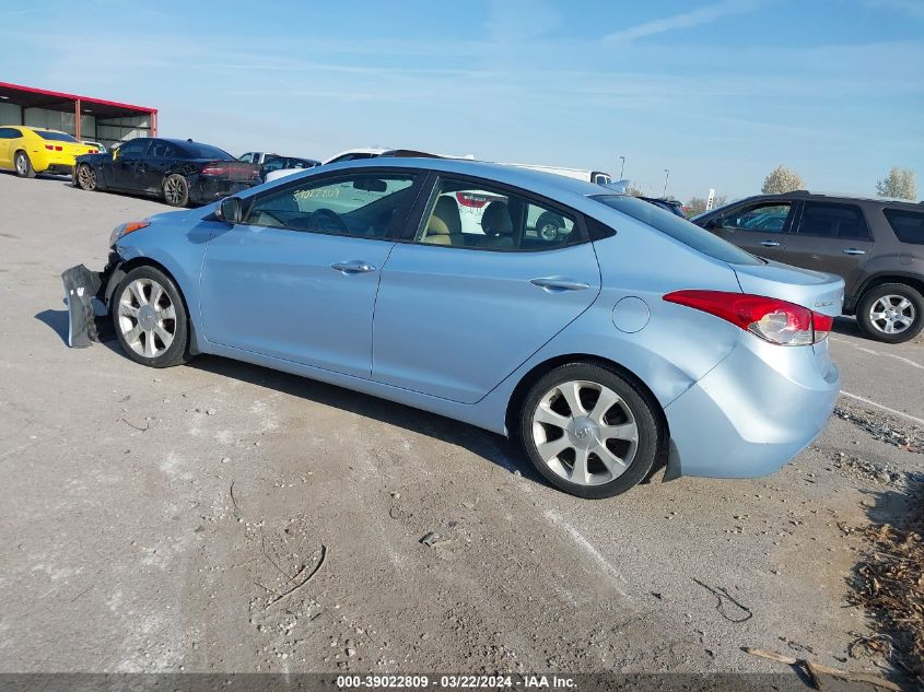 2013 Hyundai Elantra Limited VIN: KMHDH4AE1DU634326 Lot: 39022809