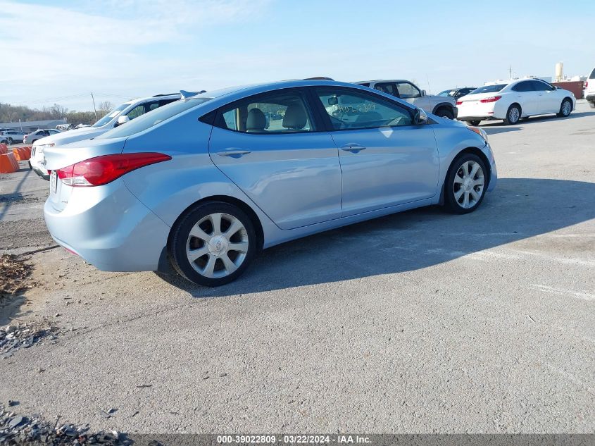 2013 Hyundai Elantra Limited VIN: KMHDH4AE1DU634326 Lot: 39022809