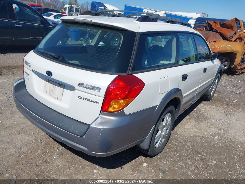 2005 Subaru Outback 2.5I VIN: 4S4BP61C557325396 Lot: 39022847