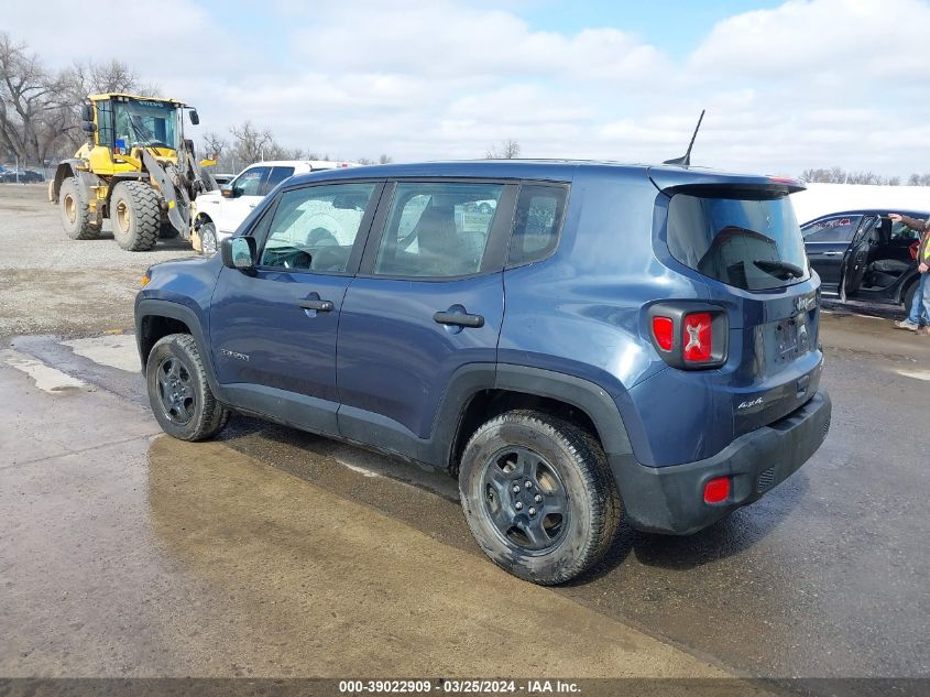 2020 Jeep Renegade Sport 4X4 VIN: ZACNJBAB7LPL17056 Lot: 39022909