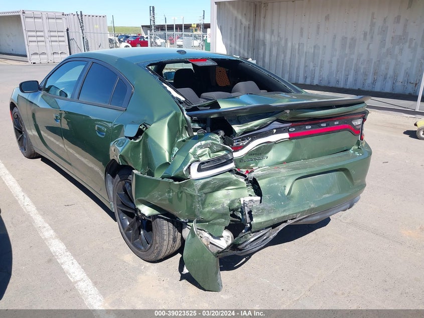 VIN 2C3CDXBG3JH323397 2018 DODGE CHARGER SXT RWD