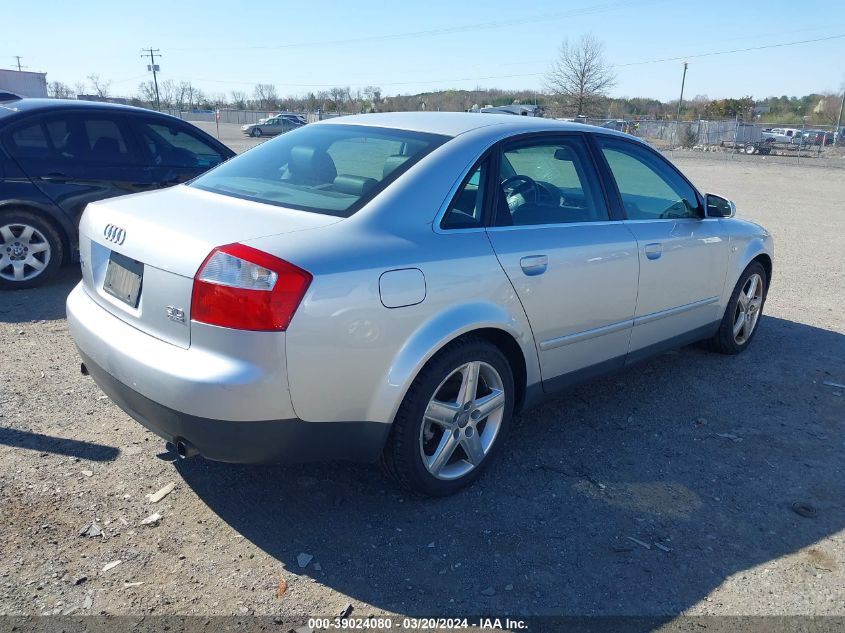 2003 Audi A4 3.0 VIN: WAULT68E33A226066 Lot: 39024080