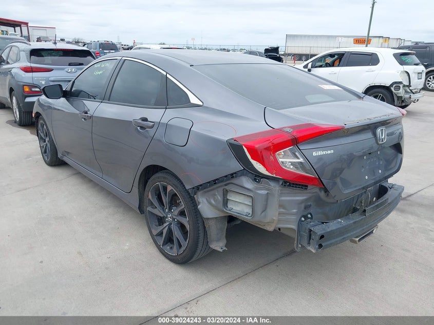 VIN 2HGFC2F85LH509738 2020 HONDA CIVIC SPORT