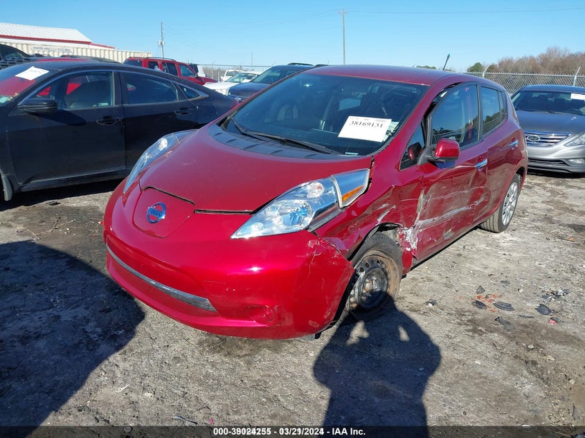 2013 Nissan Leaf S VIN: 1N4AZ0CP7DC413692 Lot: 39024255