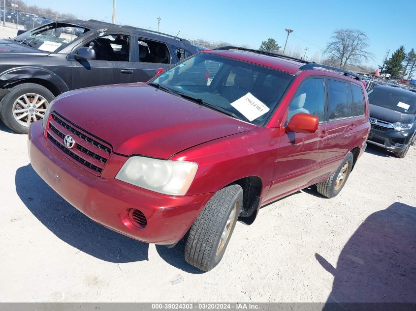 JTEGD21A220026975 2002 Toyota Highlander