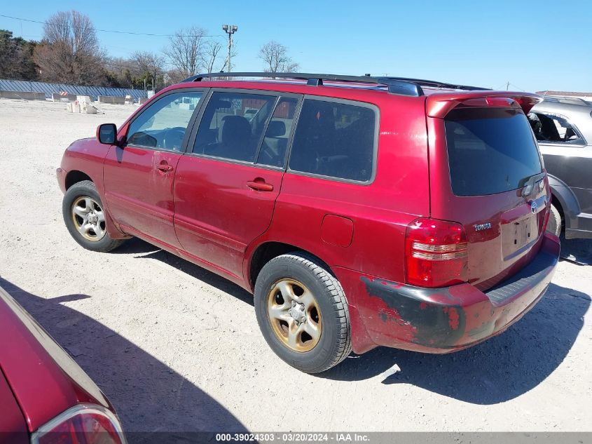 JTEGD21A220026975 2002 Toyota Highlander