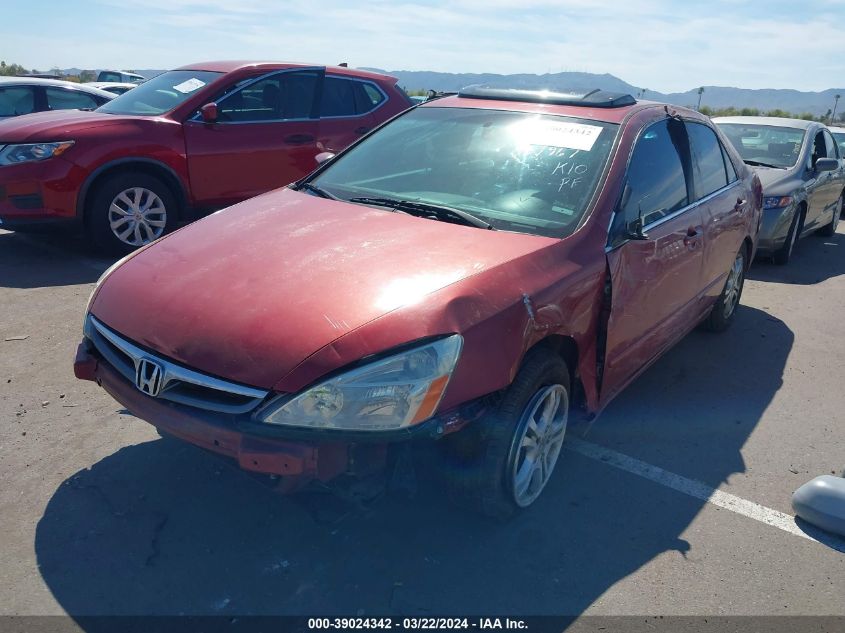 2007 Honda Accord 2.4 Ex VIN: 1HGCM56787A221967 Lot: 39024342