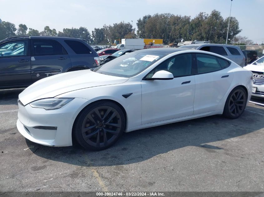 2021 Tesla Model S Long Range Dual Motor All-Wheel Drive VIN: 5YJSA1E55MF428508 Lot: 39024746