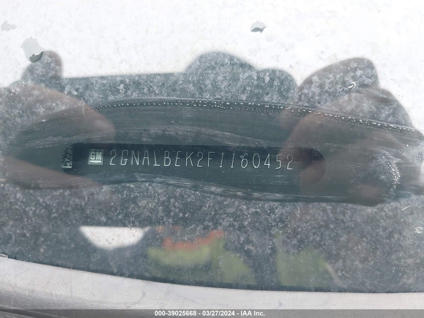 2015 CHEVROLET EQUINOX 1LT - 2GNALBEK2F1160452