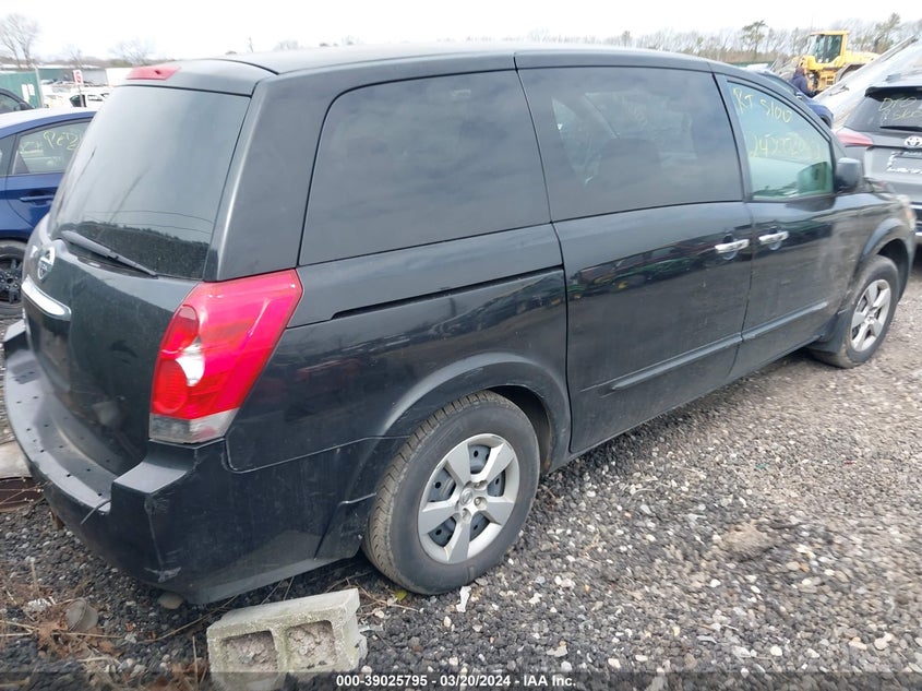 2007 Nissan Quest 3.5 VIN: 5N1BV28U67N113408 Lot: 39025795