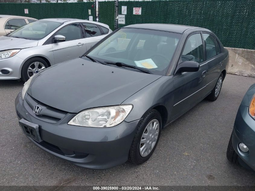 2HGES16644H521775 | 2004 HONDA CIVIC